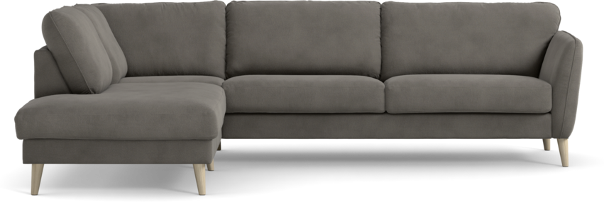 Bridge - 3-sits soffa med divan vänster - Grå