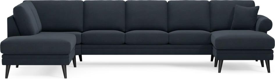 Eden - 3-sits soffa med divan vänster och schäslong höger - Blå