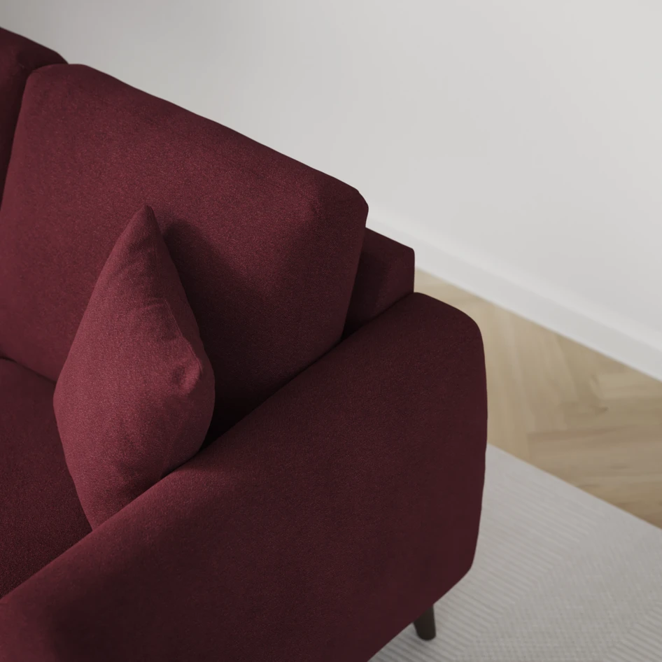 Eden - 2,5-sits soffa - Röd