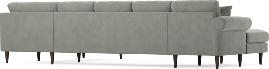Eden - 3-sits soffa med schäslong vänster och divan höger - Grå