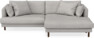 Harper - 4-sits med schäslong XL höger - Vit