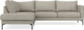 Impression - 3-sits soffa med divan vänster - Grå