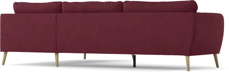 County - 2,5-sits soffa med divan höger - Röd