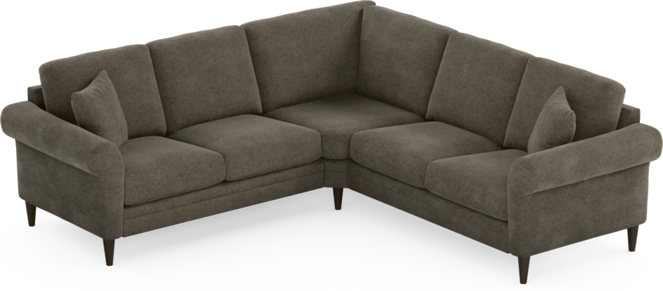 Eden - Hörnsoffa, 2+2-sits - Brun