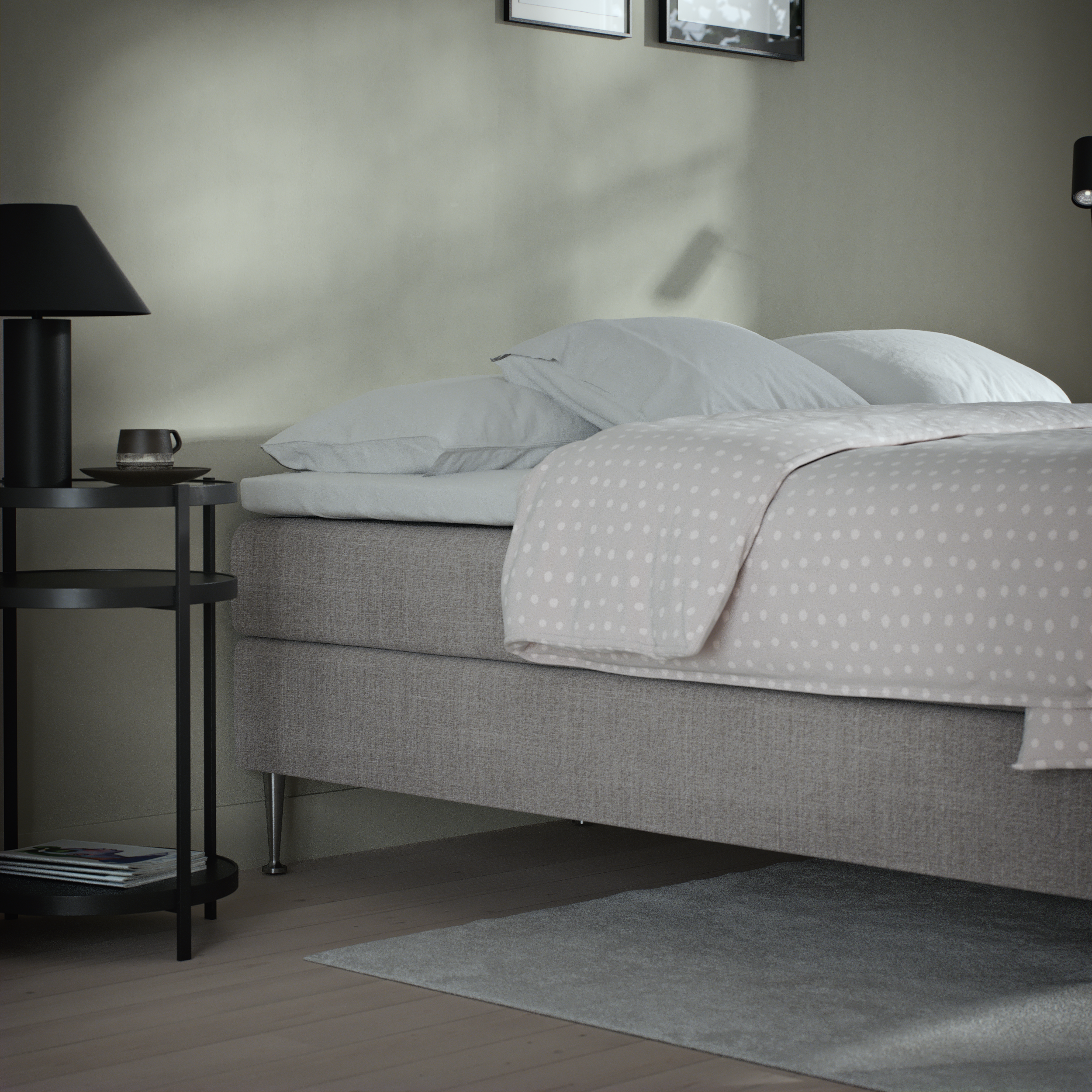 Asperö Comfort - Kontinentalsäng, dubbelsäng med bäddmadrass Comfort och sängben - inspiration