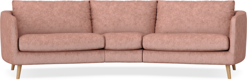 Madison - 3-sits soffa svängd, 90 cm - Röd