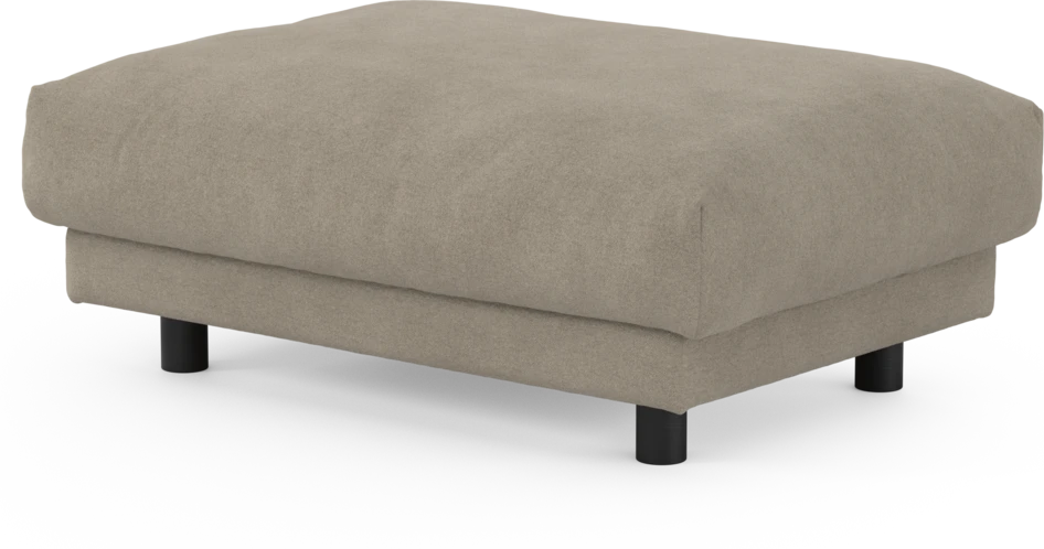 Cherrie - Fotpall 100, fast klädsel - Beige