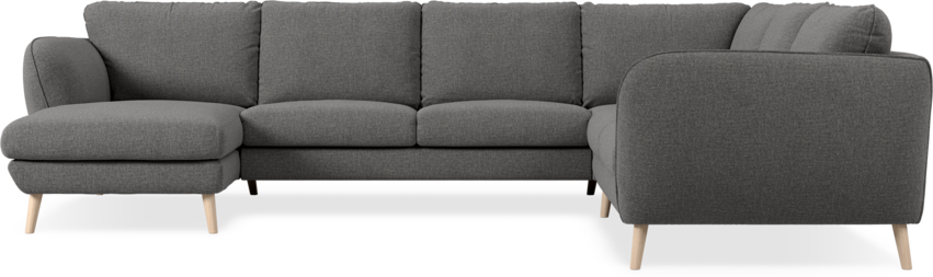 Madison - Hörnsoffa med schäslong vänster - Grå
