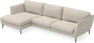 Madison - 3-sits soffa med schäslong vänster - Beige