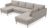 County - 3-sits soffa med schäslong vänster och divan höger - Beige