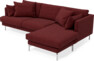 Harper - 4-sits med schäslong höger  - Rosa