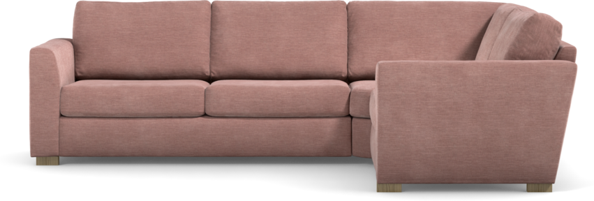 Friday - Hörnsoffa, 2,5+1,5-sits - Rosa