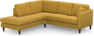 Eden - 2-sits soffa med divan - Gul
