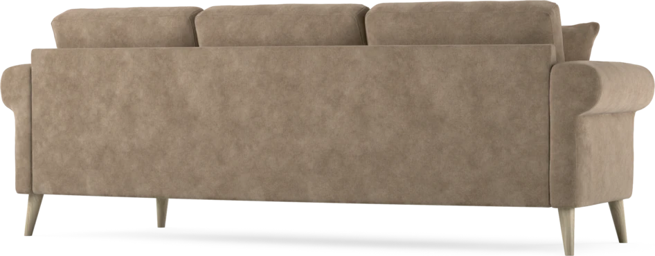 Eden - 3-sits soffa svängd - Beige