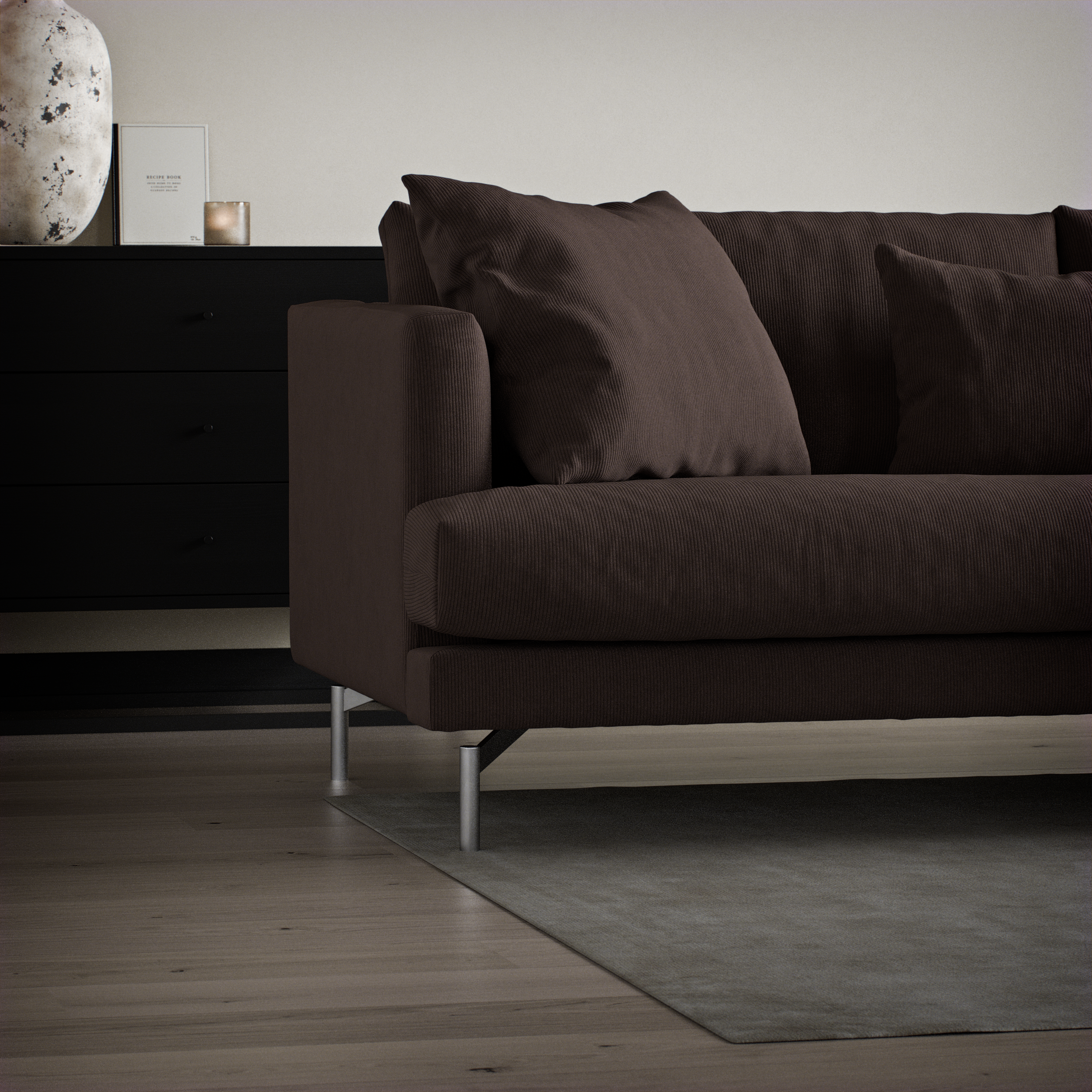 Harper - 3-sits soffa med divan höger - inspiration