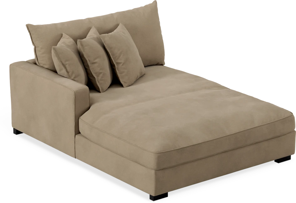 Rossi - Schäslong XL vänster - Beige
