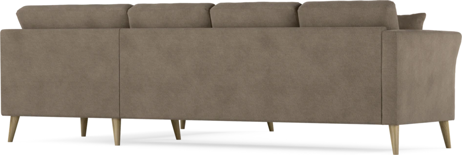 Eden - Hörnsoffa, 3+2-sits - Brun