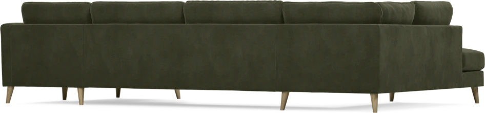 Bridge - 3-sits soffa med divan vänster och schäslong höger - Grön