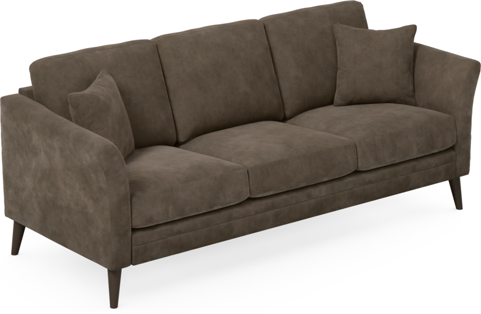 Eden - 3-sits soffa - Brun