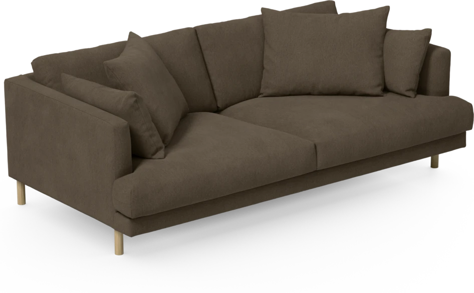 Harper - 3-sits soffa - Brun
