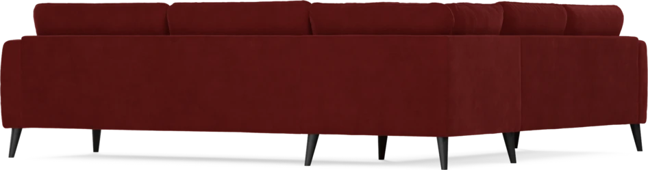 Bridge - Hörnsoffa, 2+3-sits - Röd