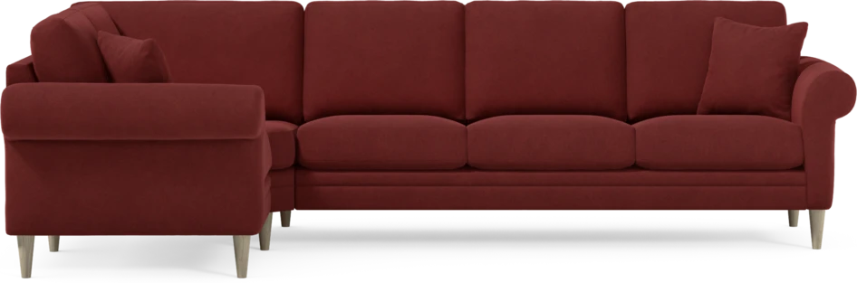 Eden - Hörnsoffa, 1+3-sits - Röd