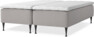 Delux Dream - Ramsäng, dubbelsäng med bäddmadrass - Grå