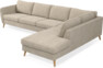 County - 3-sits soffa med divan höger - Beige