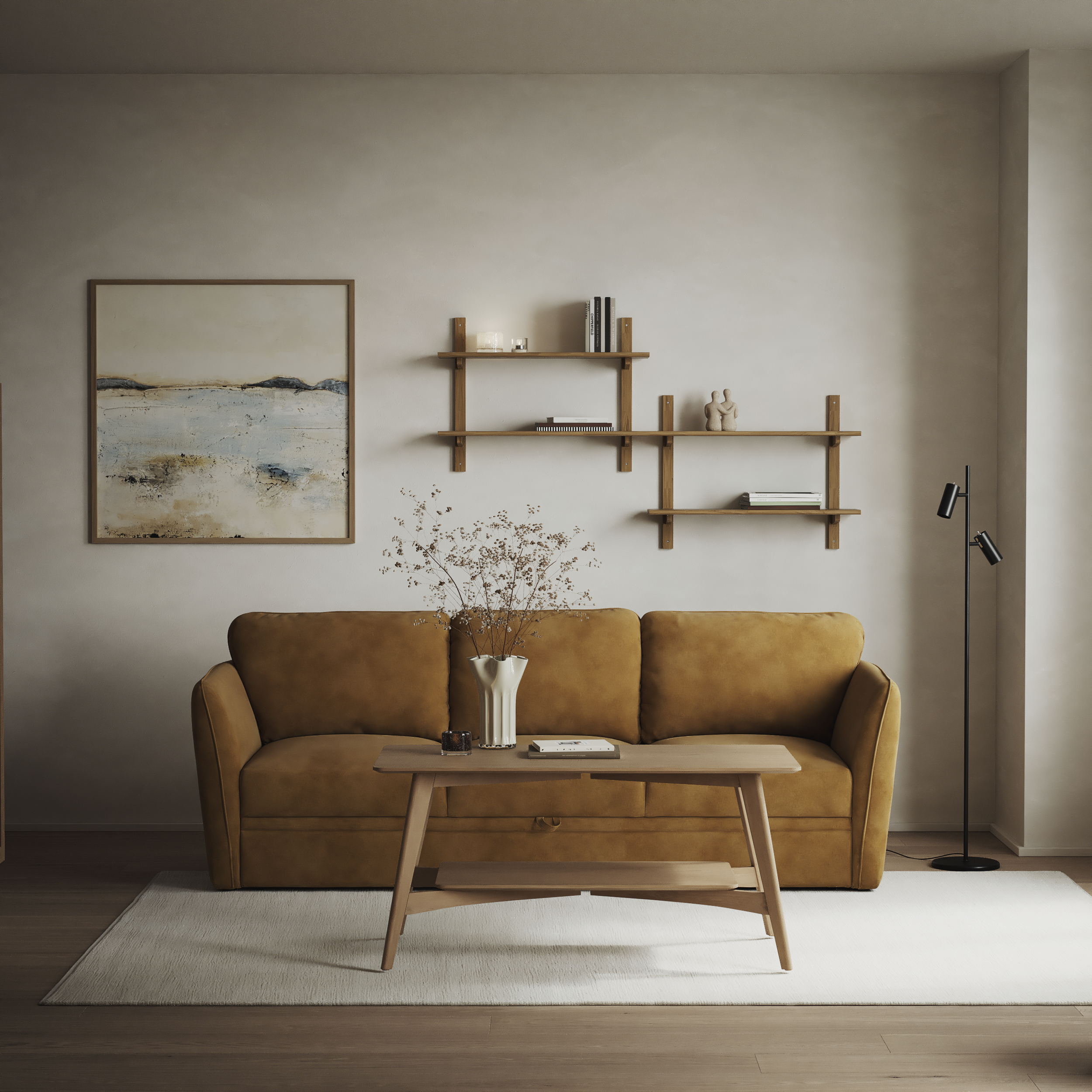 Öland - Bäddsoffa 3-sits, längsbäddad - inspiration