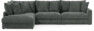 Rossi - 3-sits soffa med divan vänster - Grå