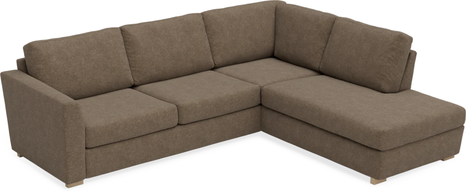 Friday - 2,5-sits soffa med divan höger - Brun