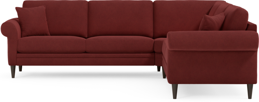 Eden - Hörnsoffa, 2,5+2,5-sits - Röd