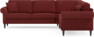 Eden - Hörnsoffa, 2,5+2,5-sits - Röd