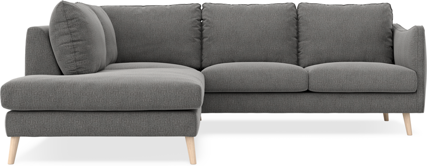Madison - 2-sits soffa med divan vänster - Grå