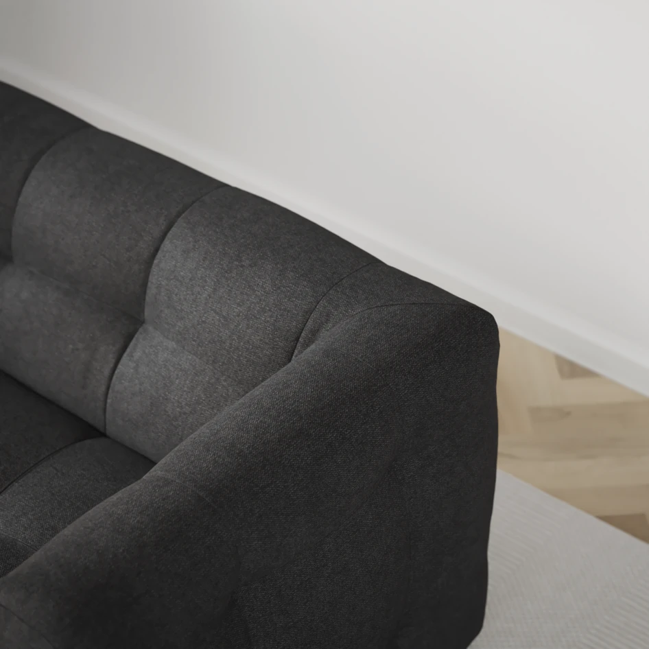 Bella - 3-sits soffa - Svart