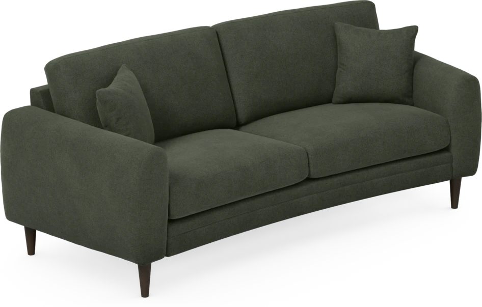 Eden - 2,5-sits soffa svängd - Grön