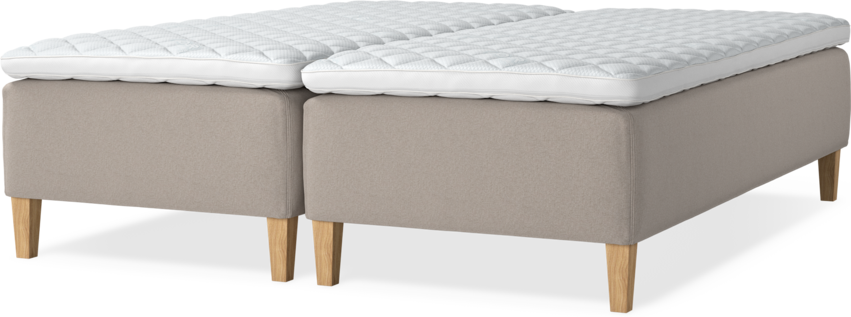 Delux Dream - Ramsäng, dubbelsäng med bäddmadrass - Beige