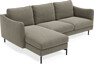 Madison Lux - 2-sits soffa med schäslong vänster - Grön