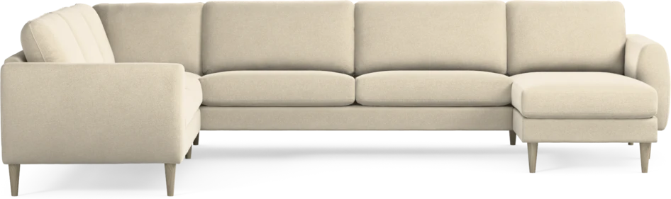 Bridge - Hörnsoffa, 2+3-sits med schäslong höger - Beige