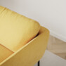 Madison Lux - 3-sits soffa med divan höger - Gul