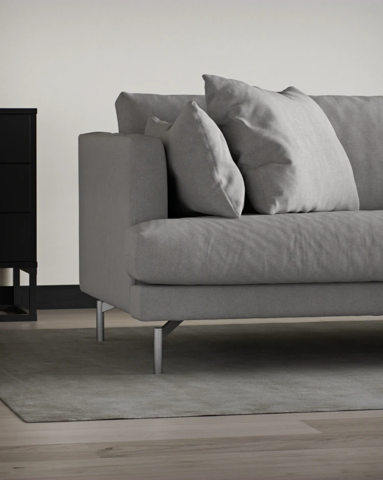 Harper - 3-sits soffa, hel dyna - inspiration