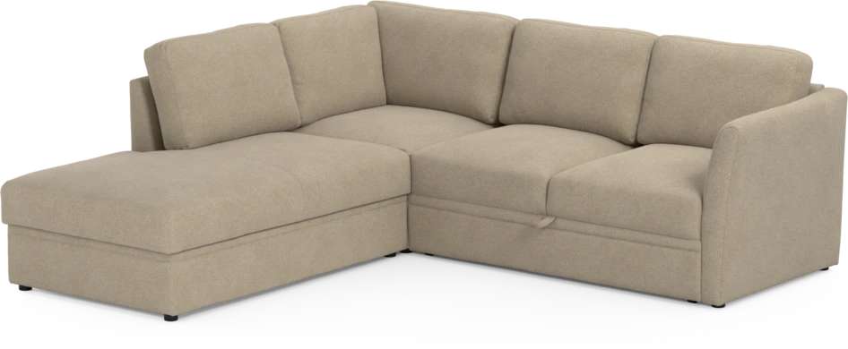 Öland - Bäddsoffa med divan vänster - Beige