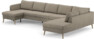 County - 4-sits soffa med schäslong vänster och divan höger - Beige