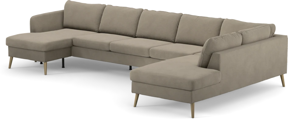County - 4-sits soffa med schäslong vänster och divan höger - Beige