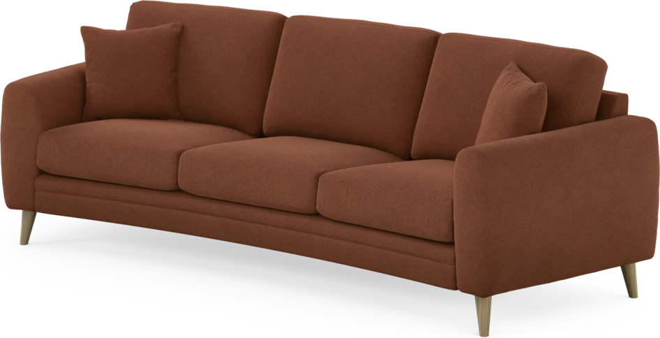 Eden - 3-sits soffa svängd - Orange