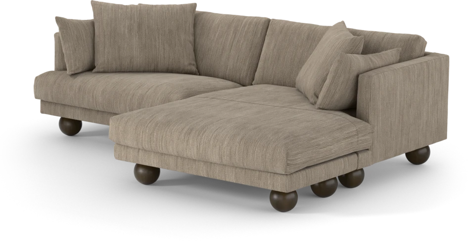 Harper - 4-sits med schäslong XL höger - Beige