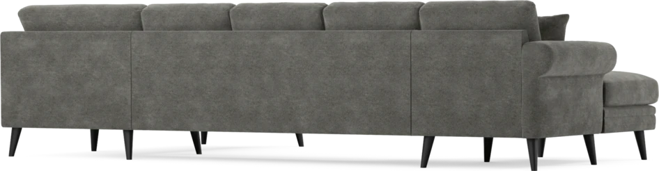Eden - 3-sits soffa med schäslong vänster och divan höger - Grå