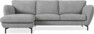 Madison Lux - 2-sits soffa med schäslong vänster - Vit