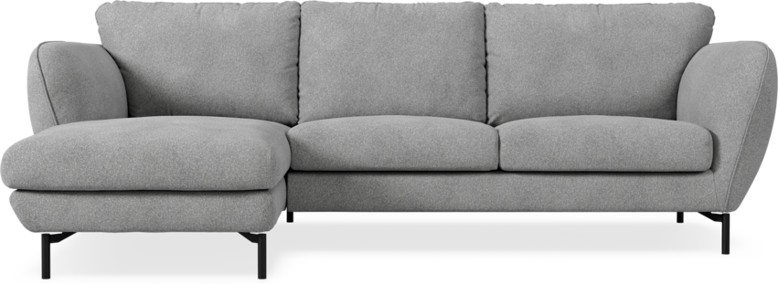 Madison Lux - 2-sits soffa med schäslong vänster - Vit