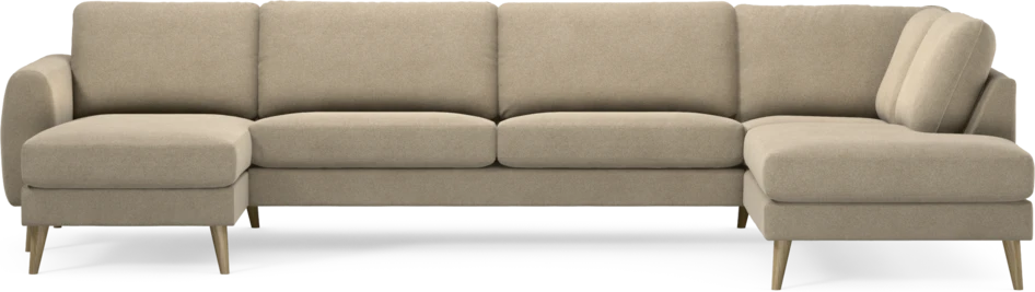 Bridge - 3-sits soffa med schäslong vänster och divan höger - Beige